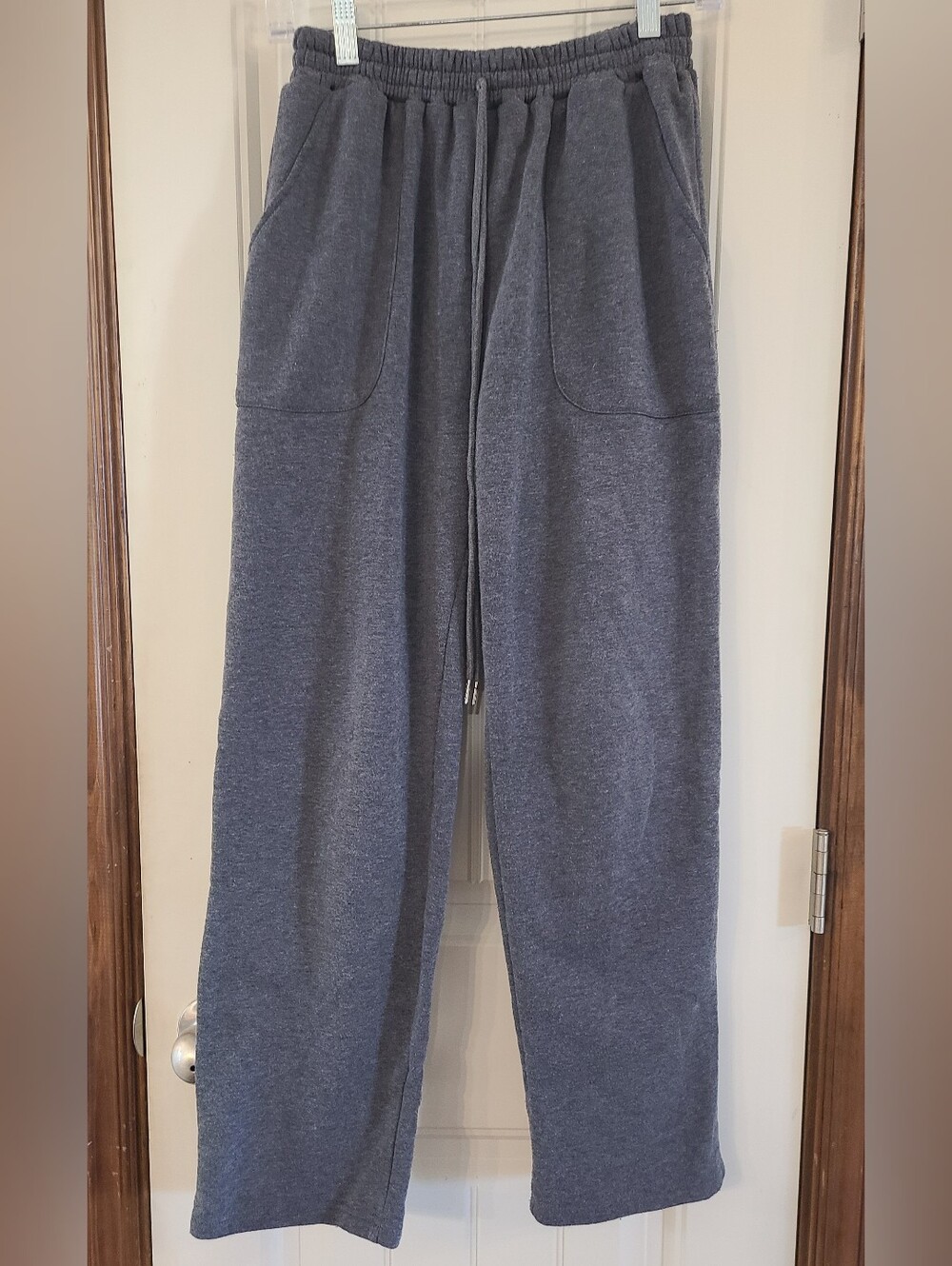 Women's Casual Drawstring Sweatpants - Charcoal Gray Size M